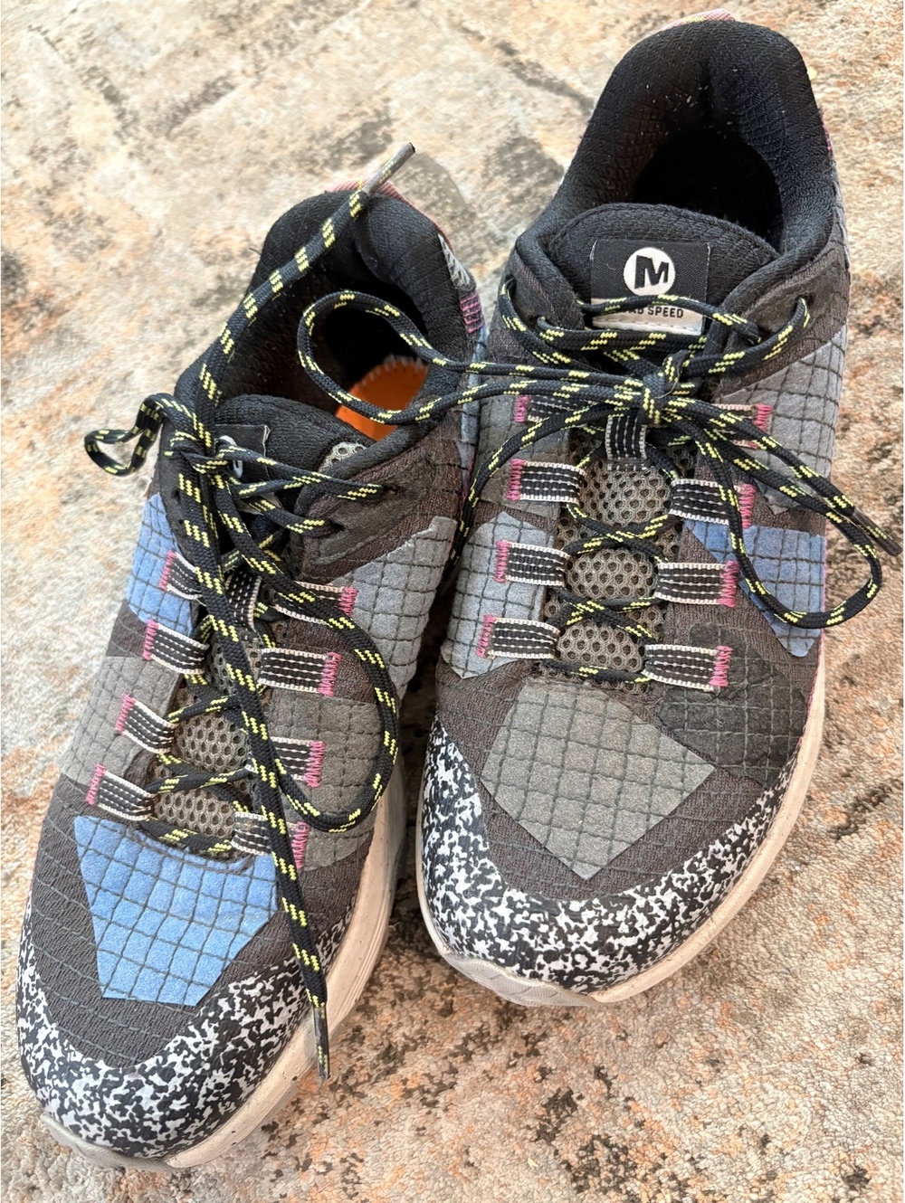 Merrell Moab Speed Scrap Trail Hiking Shoes Womens 8.5 Eco Vibram J067066